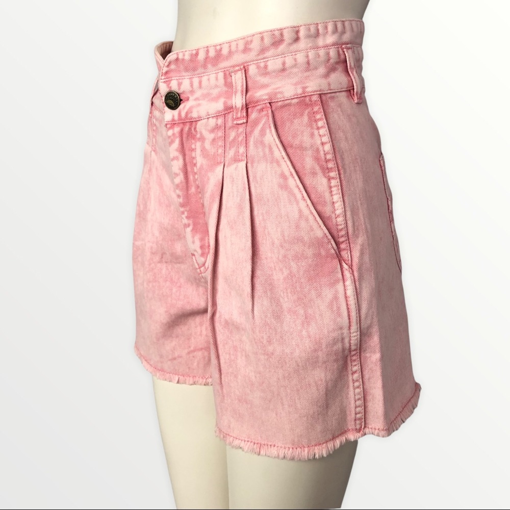 Faherty Pink High Waisted Rikki Shorts Size 24 - Picture 3 of 6